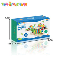 4-Pack Wooden Puzzles For Toddlers Age 2-4 Years Old