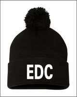 Pom-Pom Cuffed Beanie