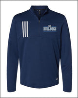 Adidas - 3-Stripes Double Knit Quarter-Zip Pullover