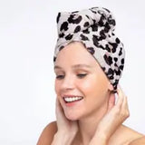 Microfiber Hair Towel - Leopard