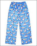 Great White Christmas Plush Pants